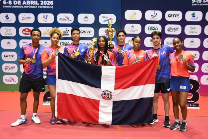 Representación juvenil dominicana de tenis de mesa se adjudica campeonato y tres subcampeonatos en competencia regional