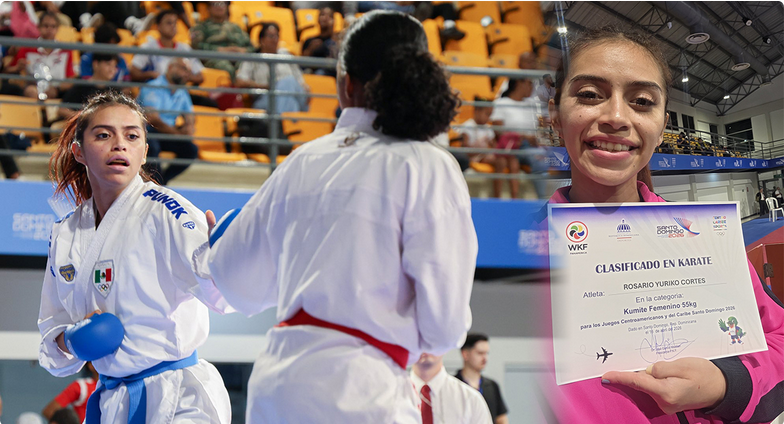 Karateca poblana asegura participación en los Juegos Centroamericanos del Caribe en Santo Domingo 2026