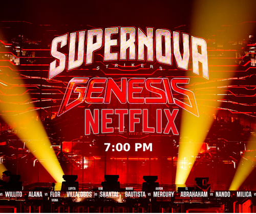 Supernova Génesis 2026 se transmitirá en vivo por Netflix desde la Arena CDMX