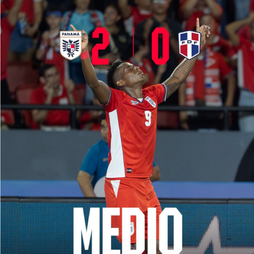 Tomás Rodríguez convierte en gol para Panamá en partido de preparación frente a la República Dominicana